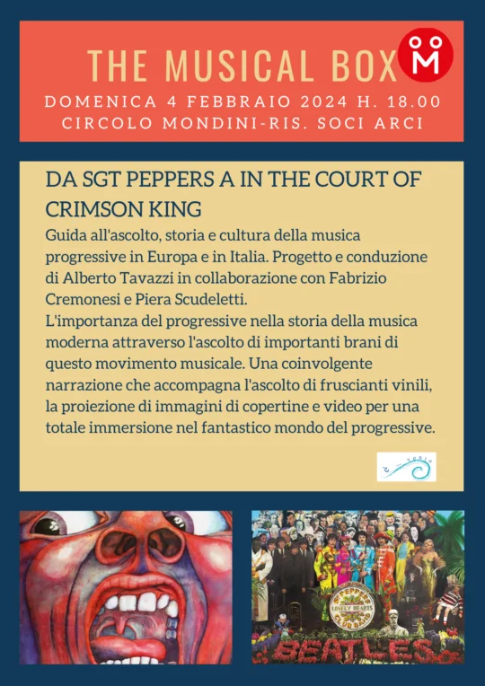 THE MUSICAL BOX – DA SGT PEPPERS A IN THE COURT OF CRIMSON KING