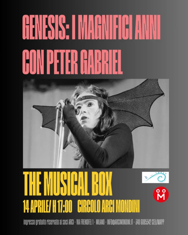 GENESIS: I MAGNIFICI ANNI CON PETER GABRIEL