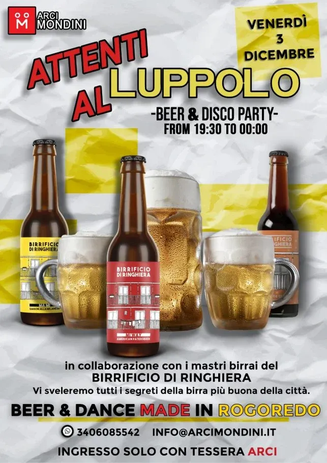 Attenti al luppolo! Beer & Disco Party
