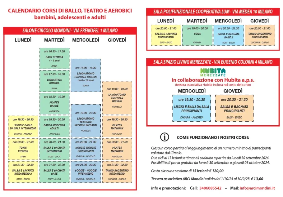 CORSI STAGIONE 2024-2025