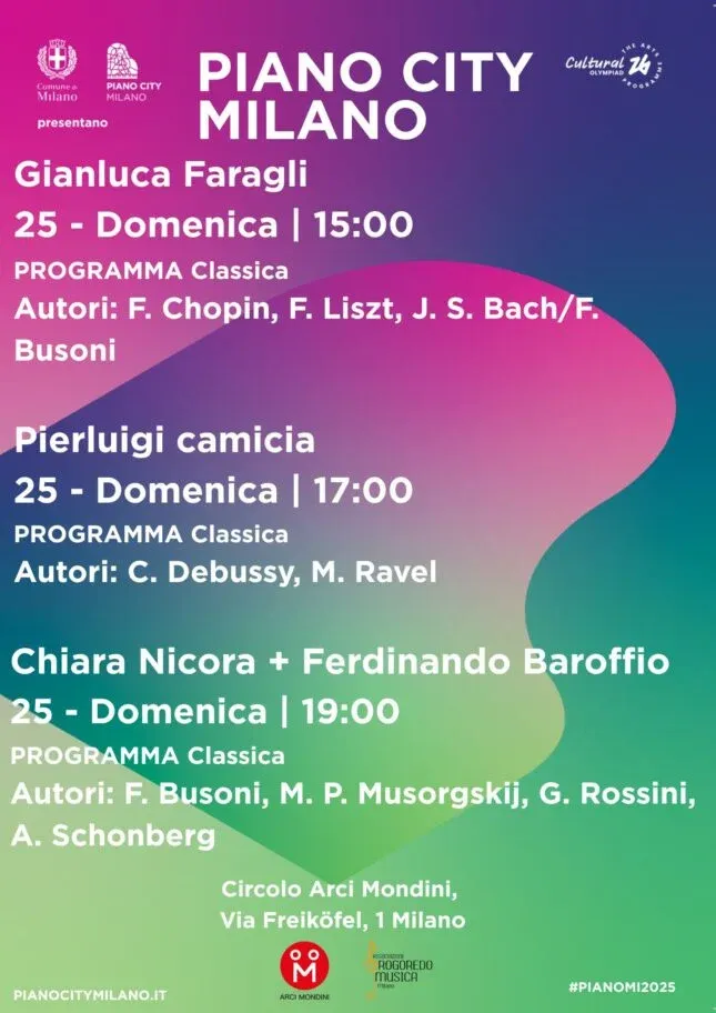 PIANO CITY MILANO 2025